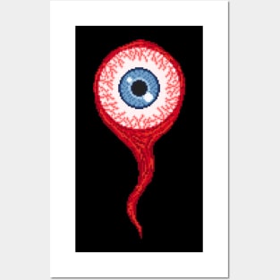 Eyeball Pixel Art Posters and Art